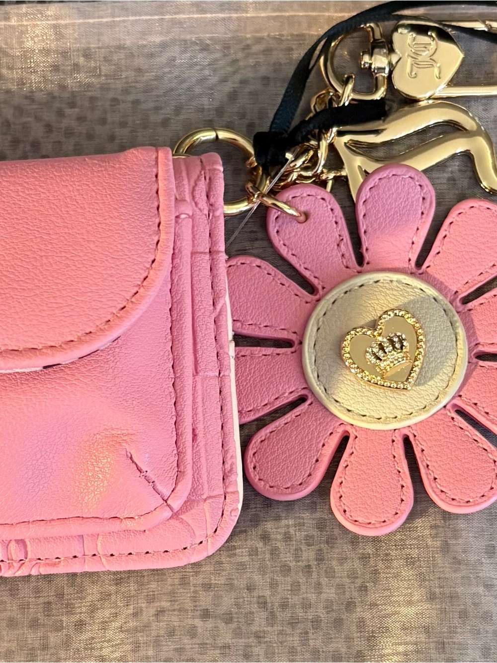 Juicy Couture Pretty Pop Dual Sided Card Case Wallet - Picture 7 of 8